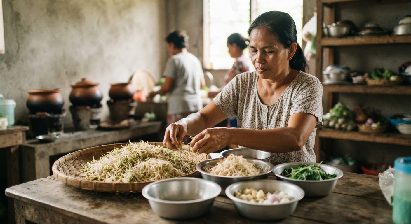 Ang munggo, isang mahalagang sangkap sa maraming lutuing Pilipino, ay mayaman sa protina at iba pang sustansya.