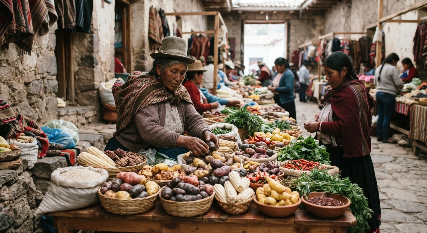 Andes suyupi kawsaykawsay t'ikakuna, tarpuykuna ima tiyasqan