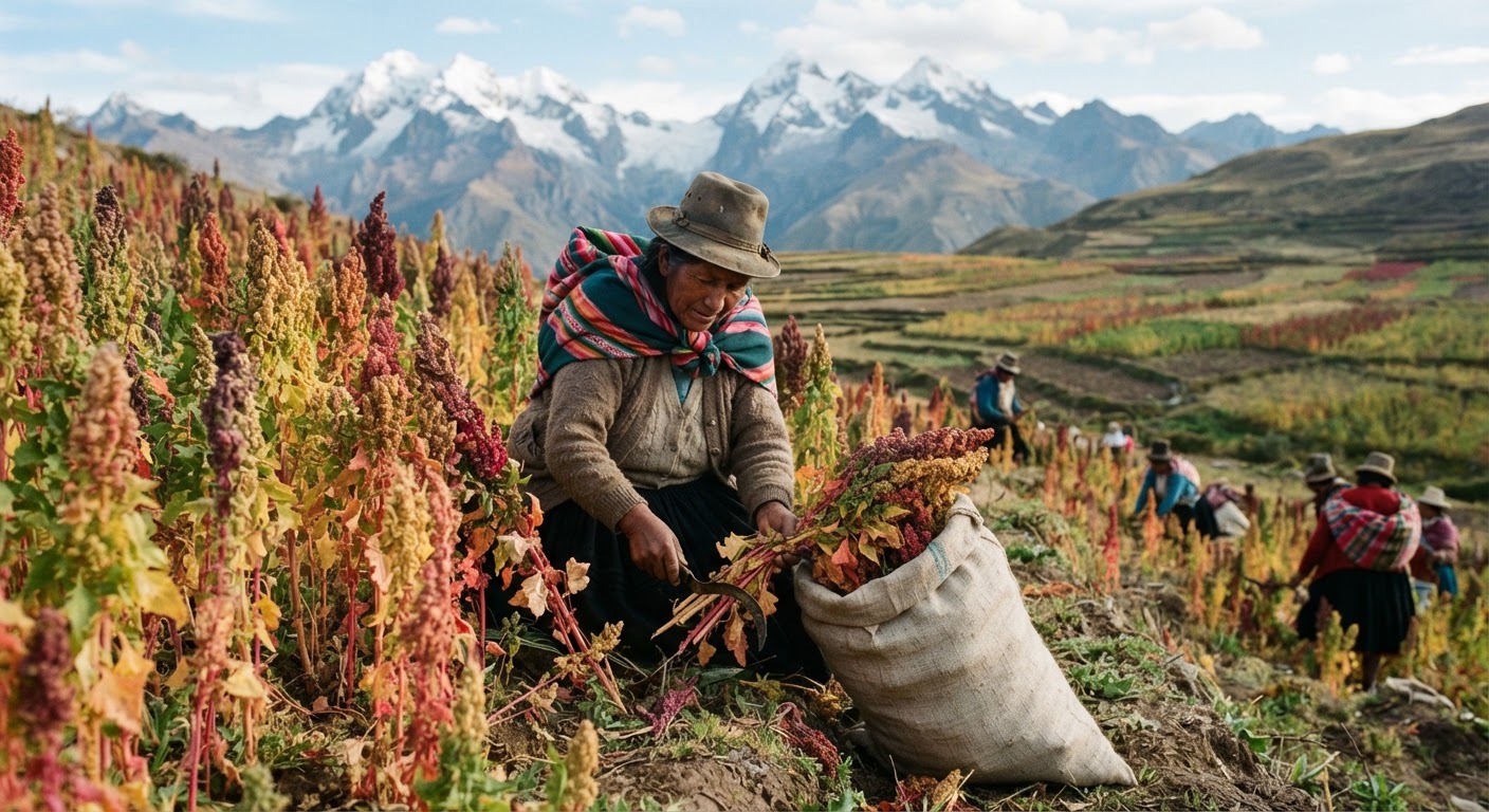 Quinoa tarpuy, Andes suyupi, runakuna imaynatachus tarpunku chayta rikuchin.