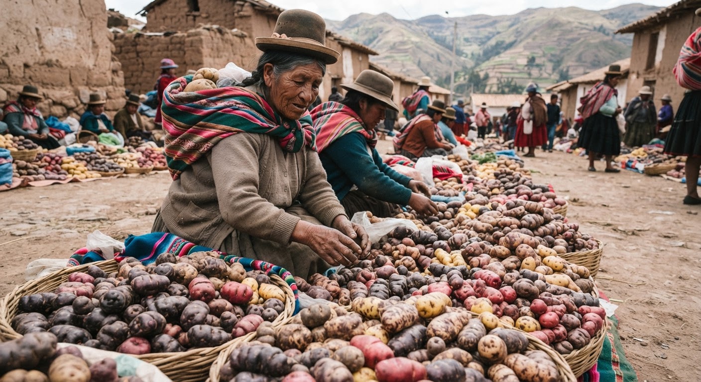 Patap imaymana rikchaynin, Andes suyupi kawsaynin. Chaymi runakuna imaynata mikhunku chayta rikuchin.