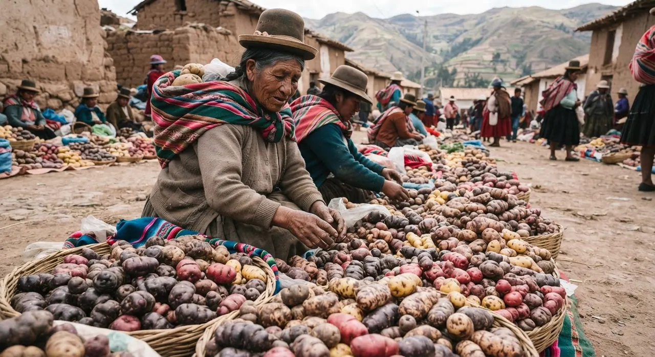 Patap imaymana rikchaynin, Andes suyupi kawsaynin. Chaymi runakuna imaynata mikhunku chayta rikuchin.