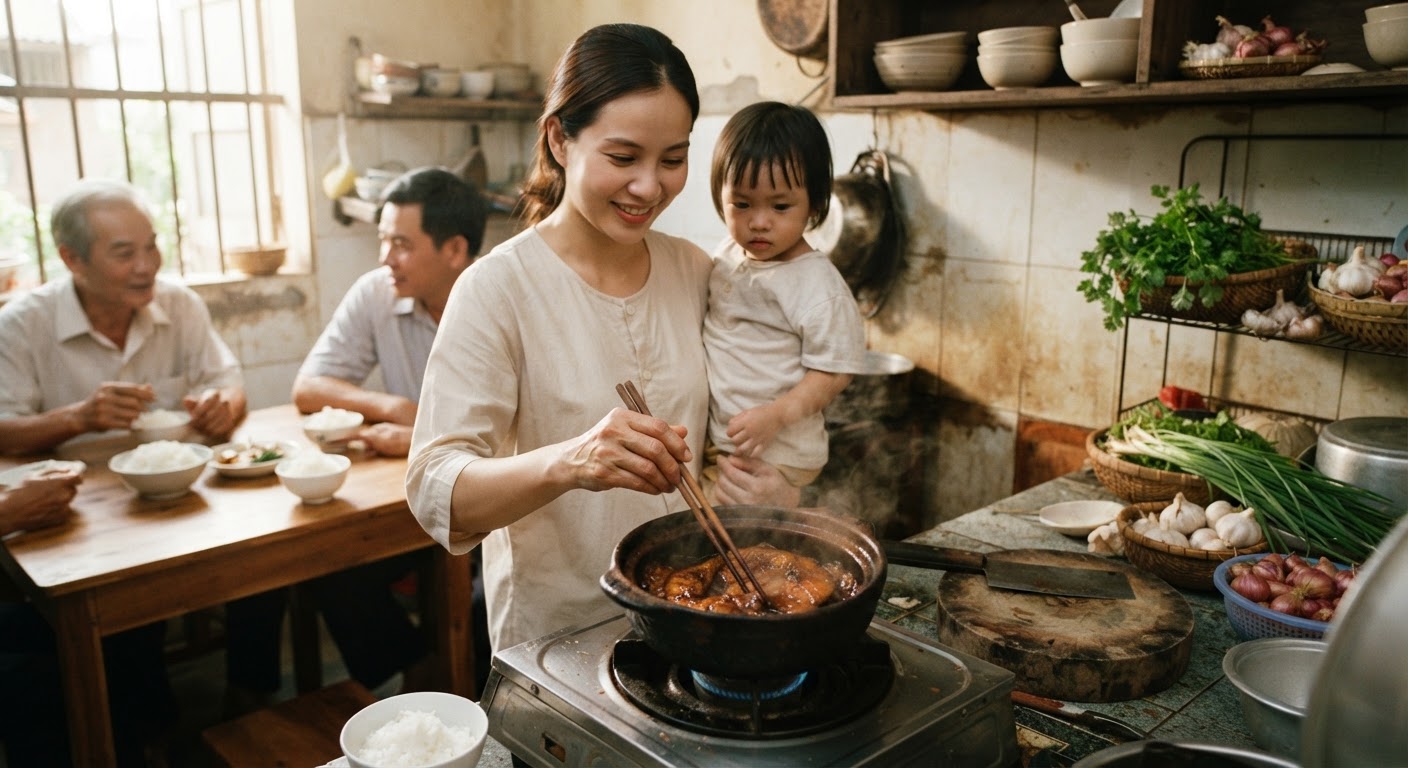 Cá kho tộ, một món ăn truyền thống đậm đà hương vị Việt Nam.