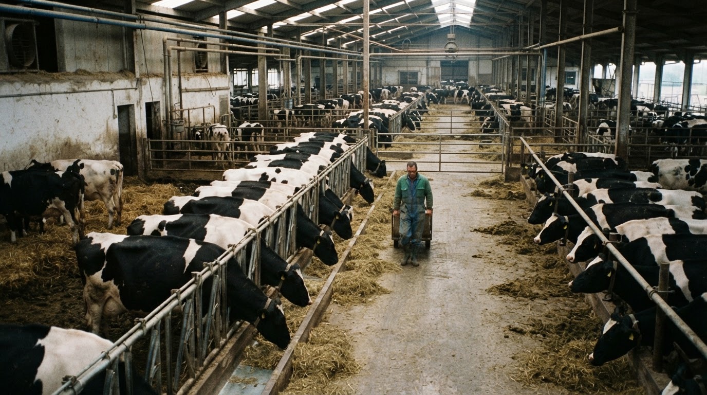 Allevamento intensivo di bovini da latte in Italia