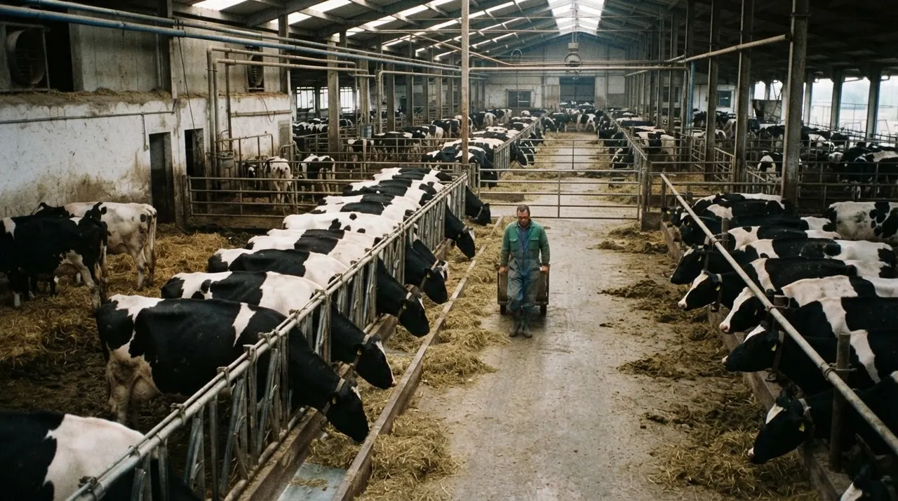 Allevamento intensivo di bovini da latte in Italia