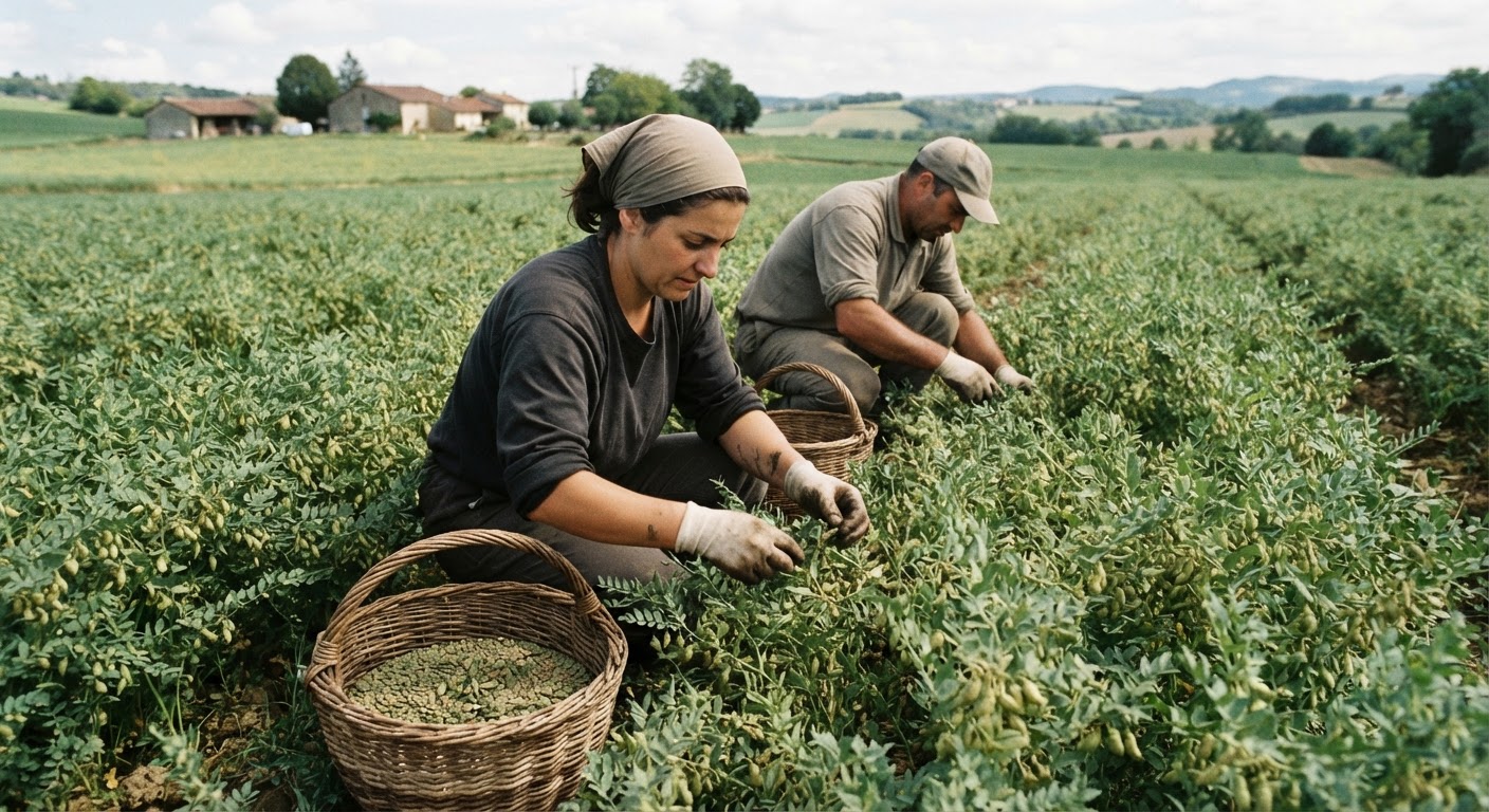 Bio-Linsenfeld: Eine nährstoffreiche und umweltfreundliche Proteinquelle, die lokal angebaut werden kann.