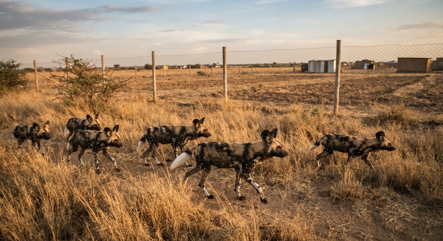 Dabbobin daji kamar 'African wild dog' na fuskantar barazana saboda asarar muhalli.