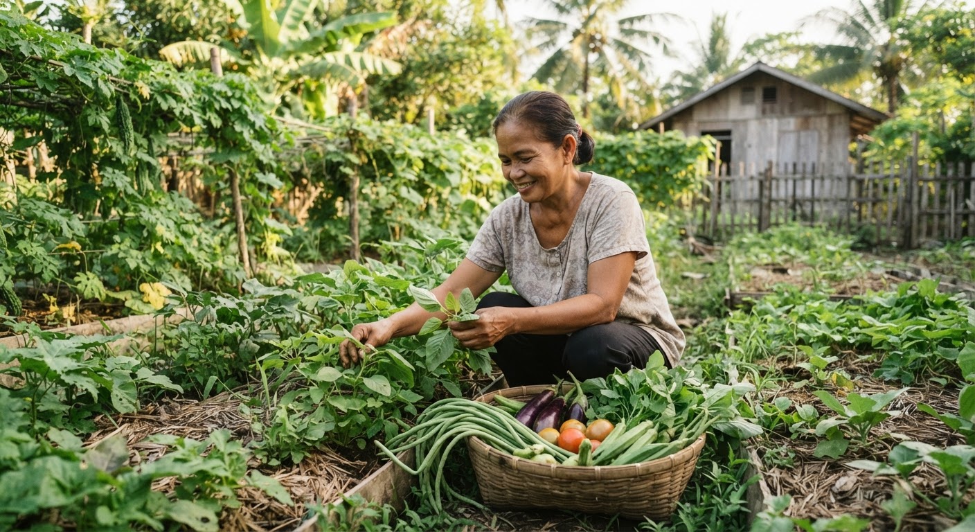 Ang sariwang ani mula sa sariling bakuran ay direktang nagpapalusog at nagpapatipid sa pamilyang Pilipino.