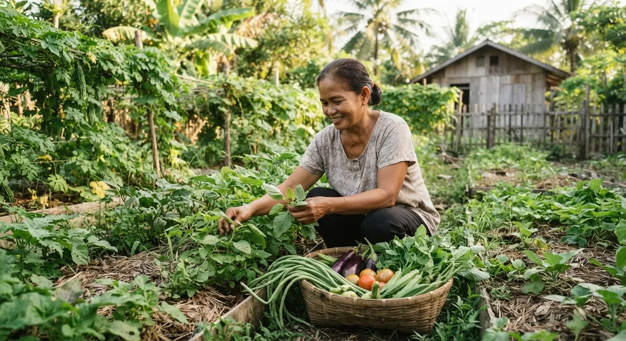 Ang sariwang ani mula sa sariling bakuran ay direktang nagpapalusog at nagpapatipid sa pamilyang Pilipino.