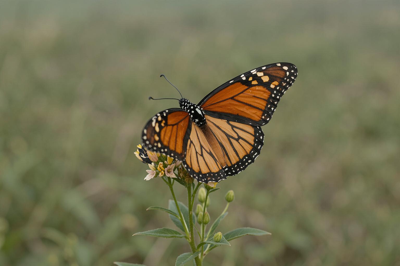 Pillpintu huk milkweed t'ikapi chakichasqa