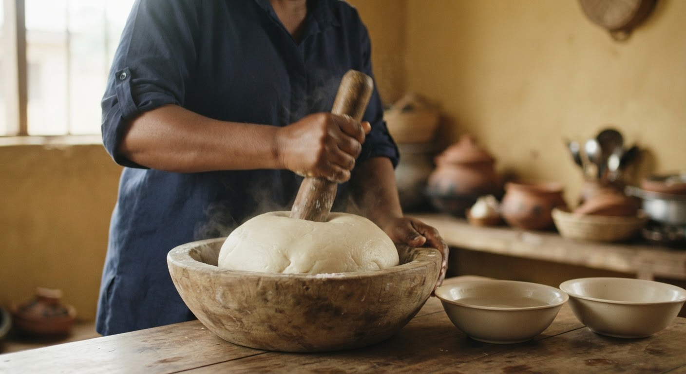 Ìyẹ̀fun sẹ̀rẹ́ tàbí àlìkò tí a ti pọ̀ dáradàra, tí ó sì ti fẹsẹ̀ múlẹ̀.