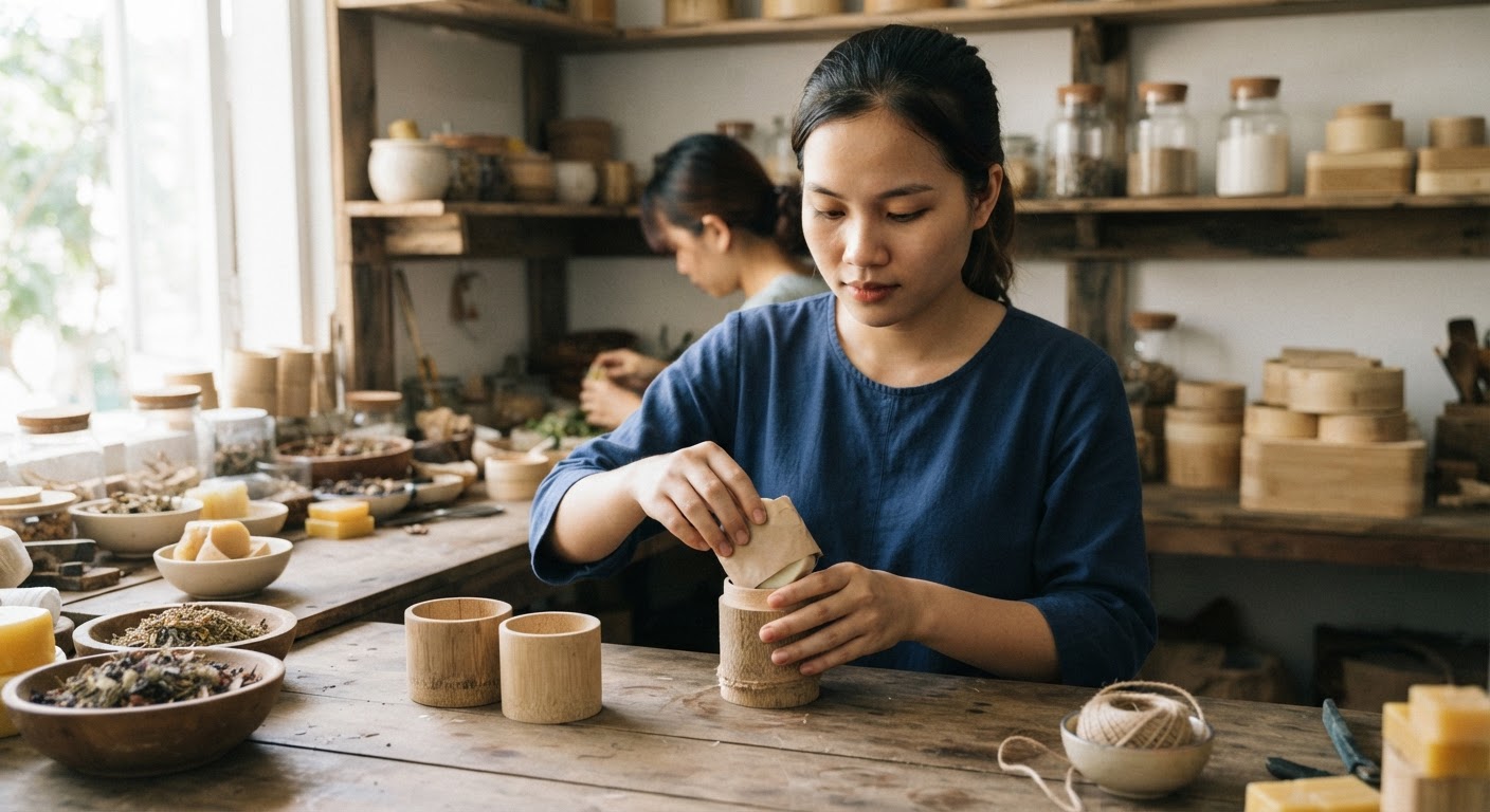 Bao bì mỹ phẩm tái chế và thân thiện với môi trường ngày càng phổ biến tại Việt Nam.