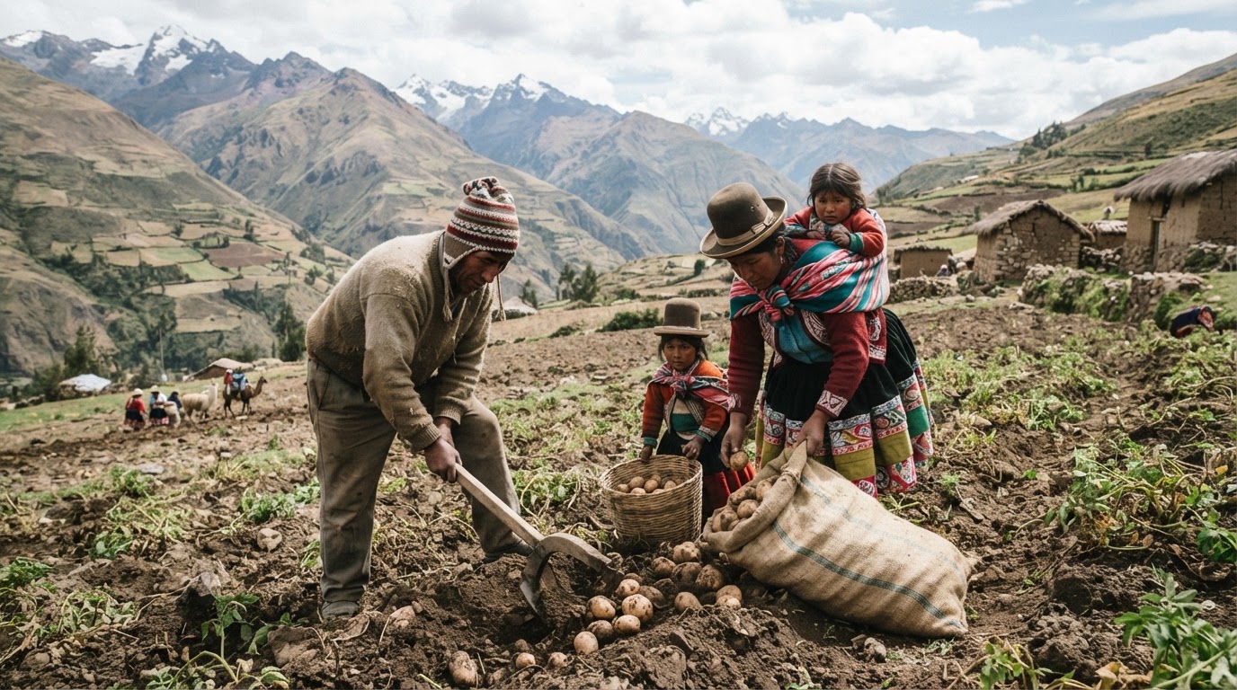 Andes urqupi tarpuy patsa, ch'uñukunata tarpuchkanku
