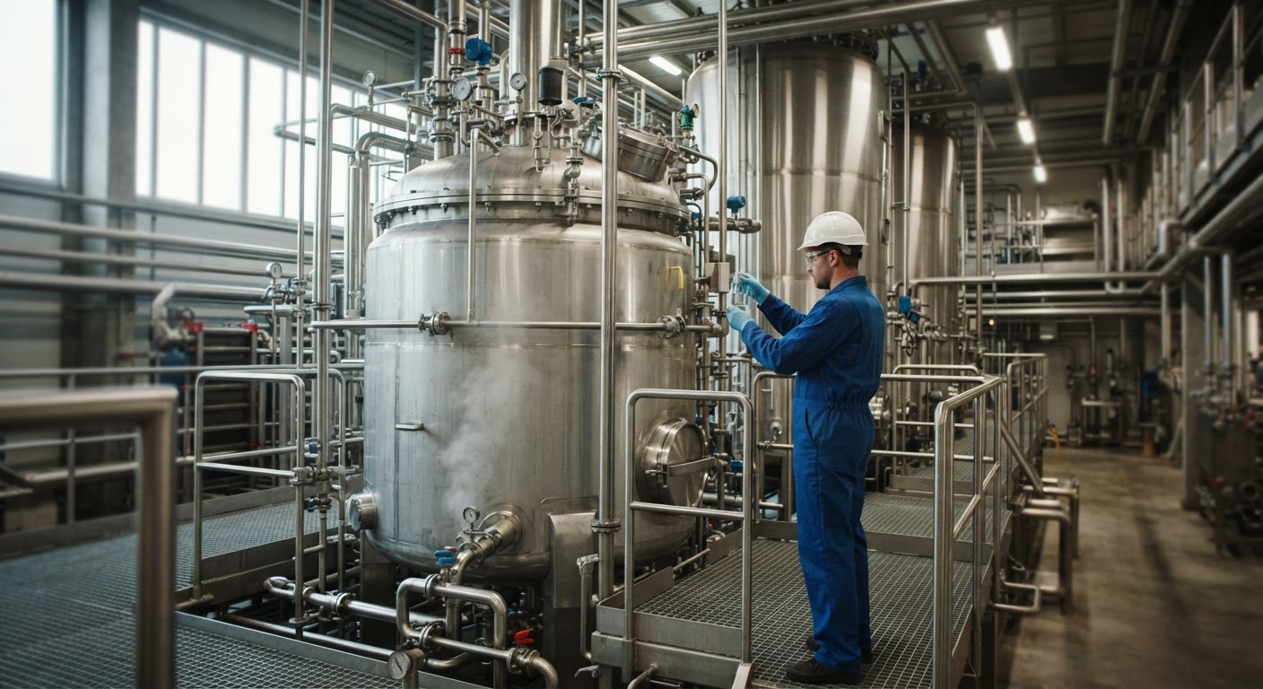Industrielle Fermenter sind das Herzstück der Mykoprotein-Produktion.