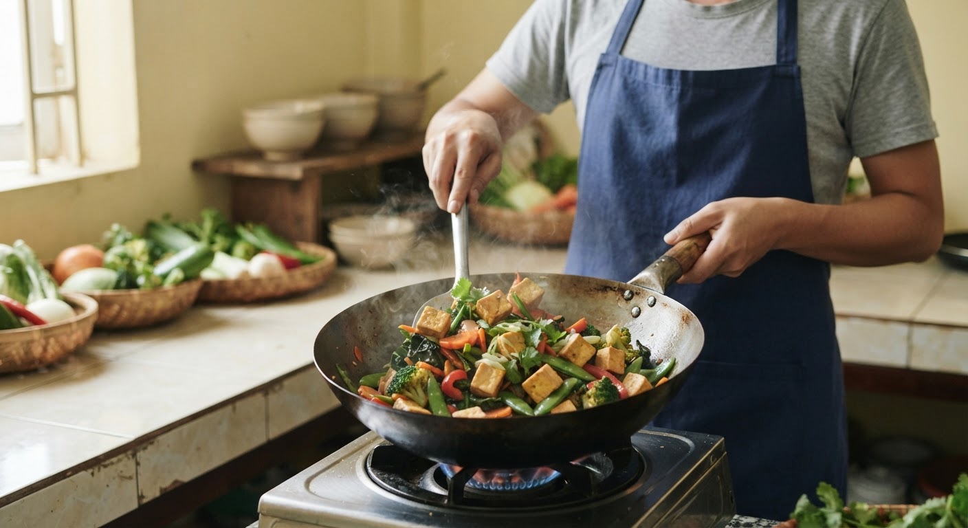 Đậu phụ là nguồn protein thực vật linh hoạt, dễ dàng kết hợp vào nhiều món ăn chay Việt Nam.