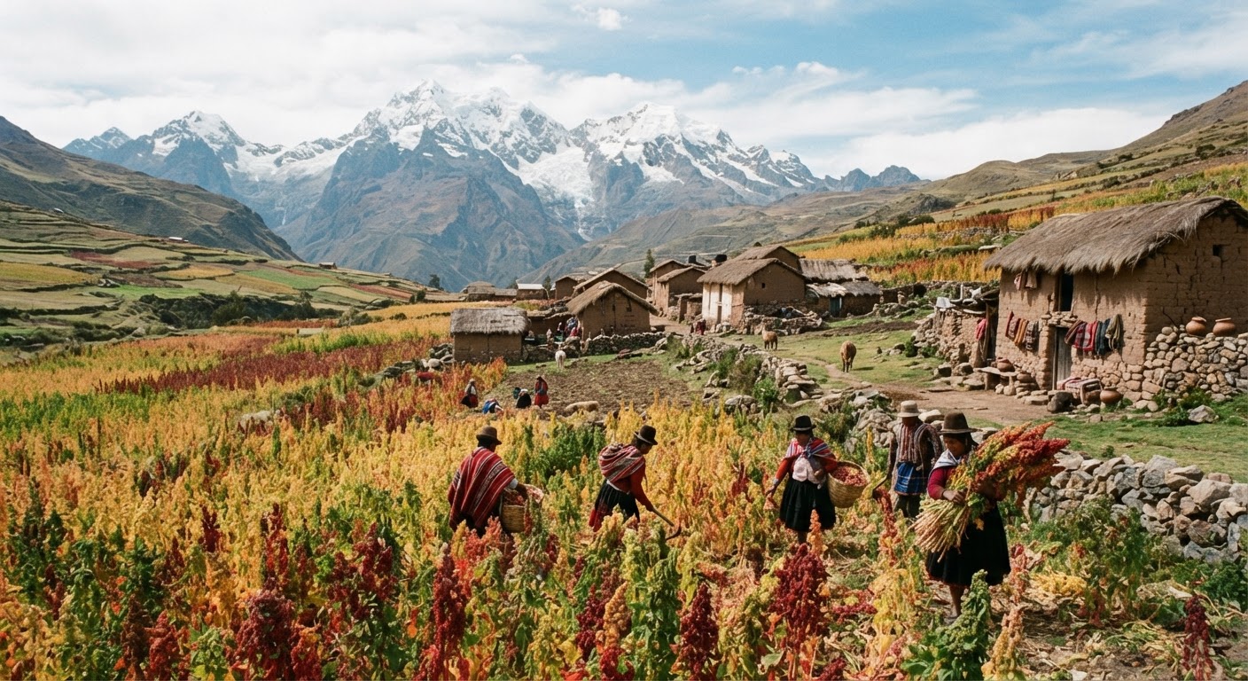 Andes urqukunapi tarpuykuna, quinoa tarpuykuna, wasikuna.