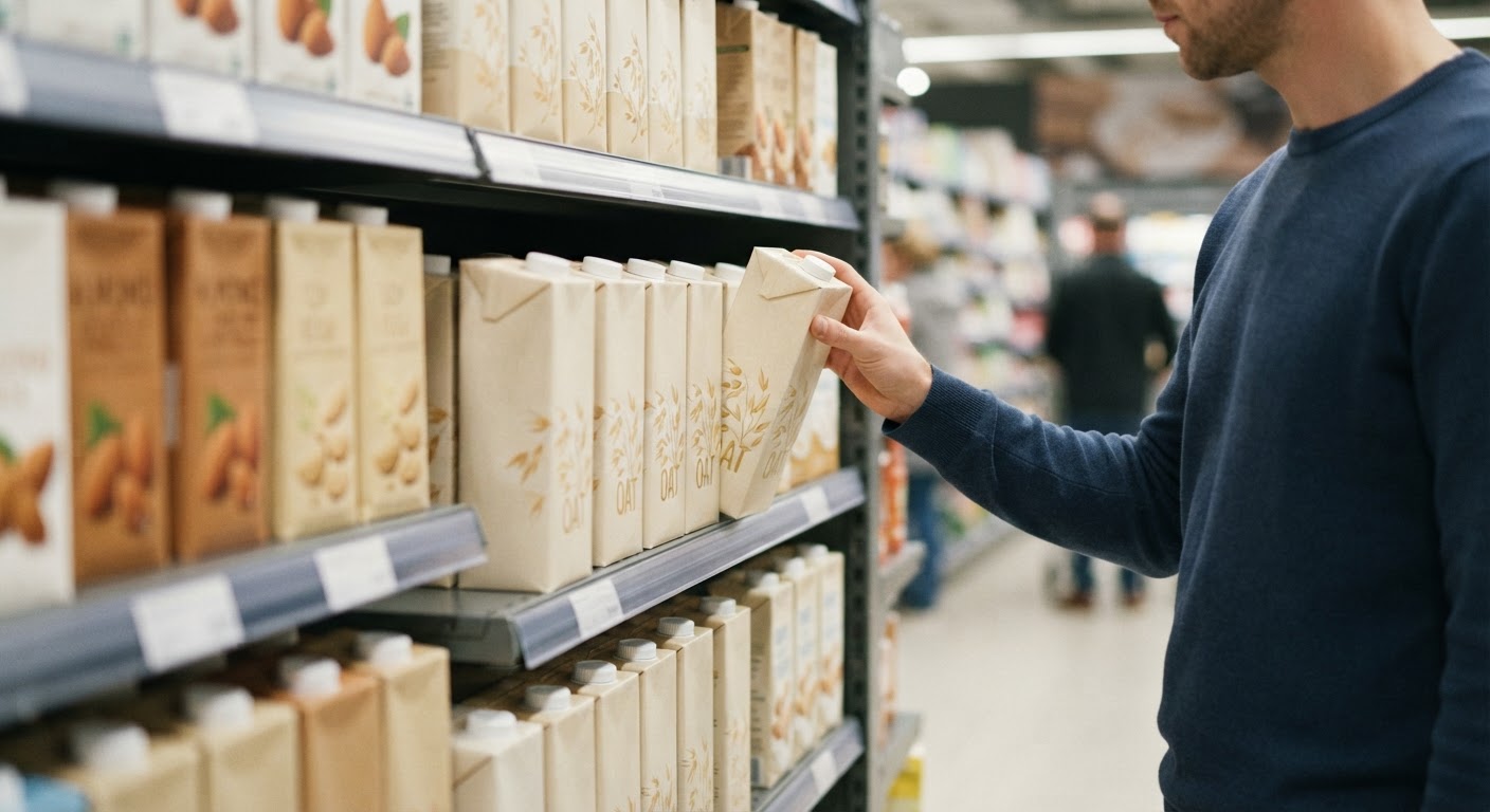 Hafermilch ist eine der beliebtesten veganen Milchalternativen im Handel.