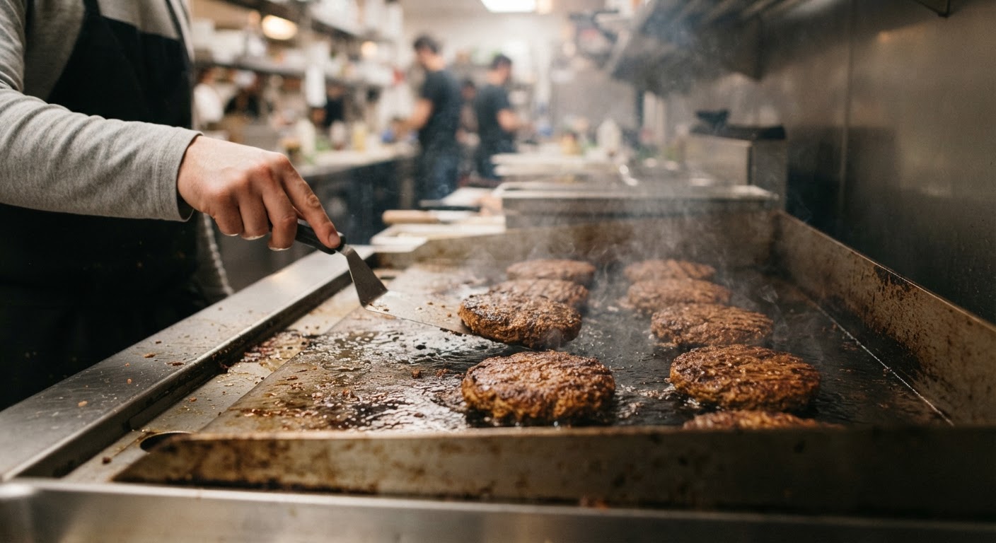 Vegane Burger-Patties sind in Supermärkten weit verbreitet und bieten eine beliebte Alternative.