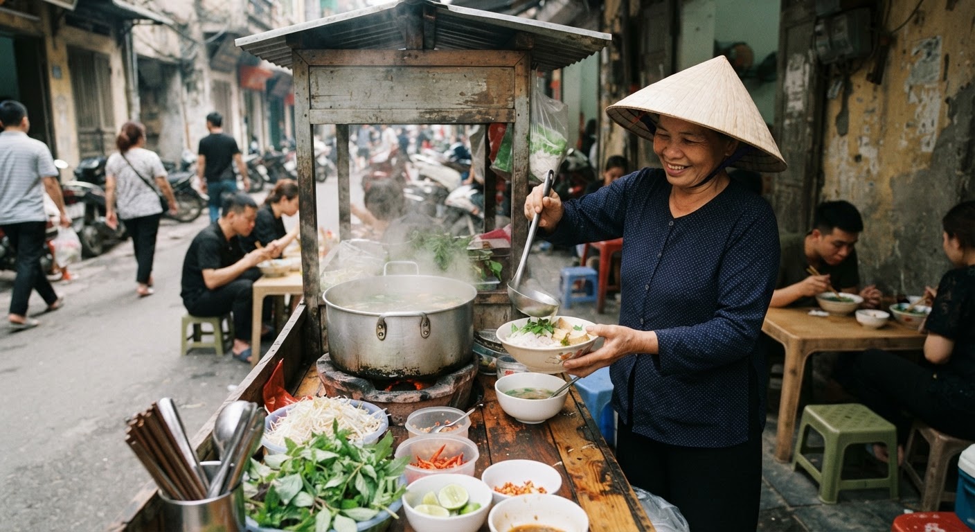 Quán phở chay truyền thống ở Việt Nam