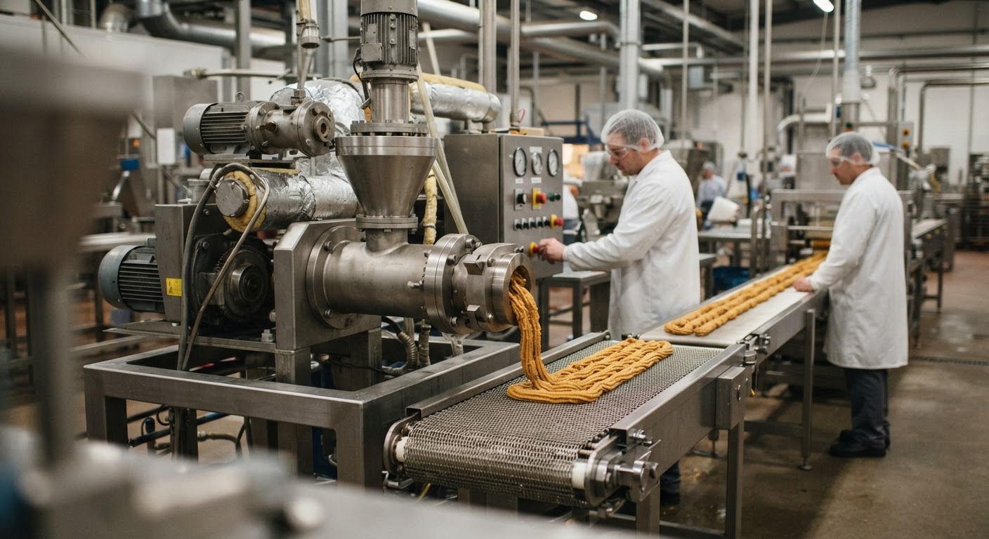Азық-түлік экструдерінің өнеркәсіптік үлгісі