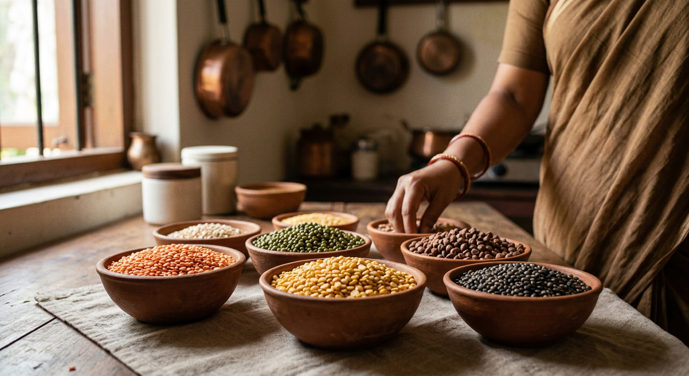 भारतीय दालें और फलियां किफायती मूल्य में संपूर्ण पोषण और आवश्यक सूक्ष्म पोषक तत्व प्रदान करती हैं।
