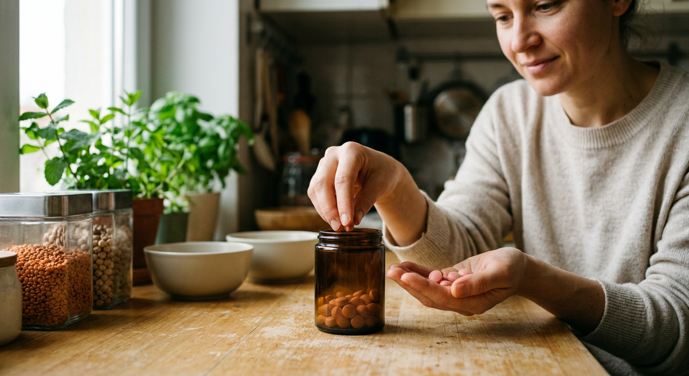 Vitamina B12 merret përmes suplementeve të thjeshta dhe të sigurta që gjenden në çdo farmaci.