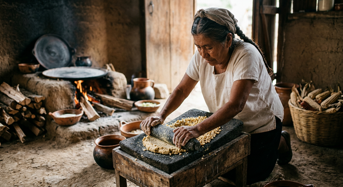 Nextamallotl ica metlatl quichihua ma cintli quipia chicahuac calcio huan cualli tlamatiliztli.