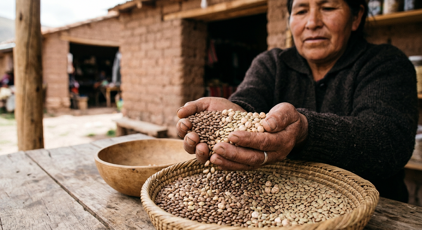Legumbres secas tradicionales: la base proteica de la cuenca mediterránea y los Andes durante milenios.