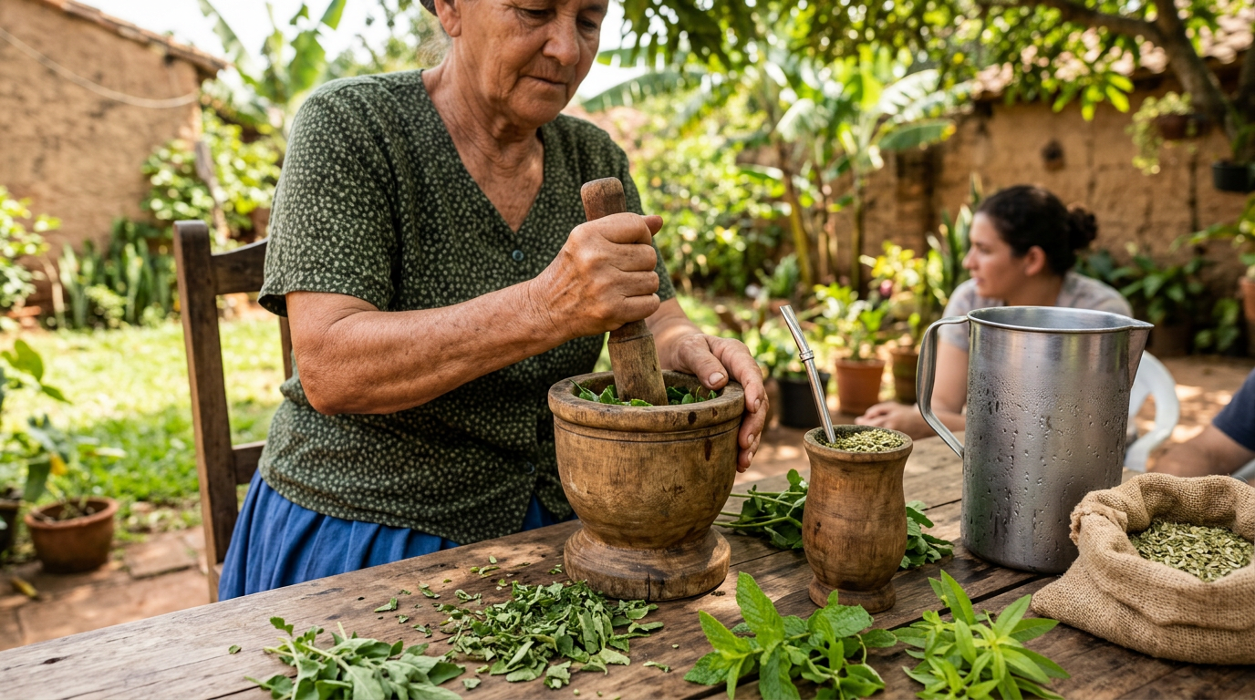 Guampa, tereré jepuru ha pohã ñana oñembopúva angu'ápe
