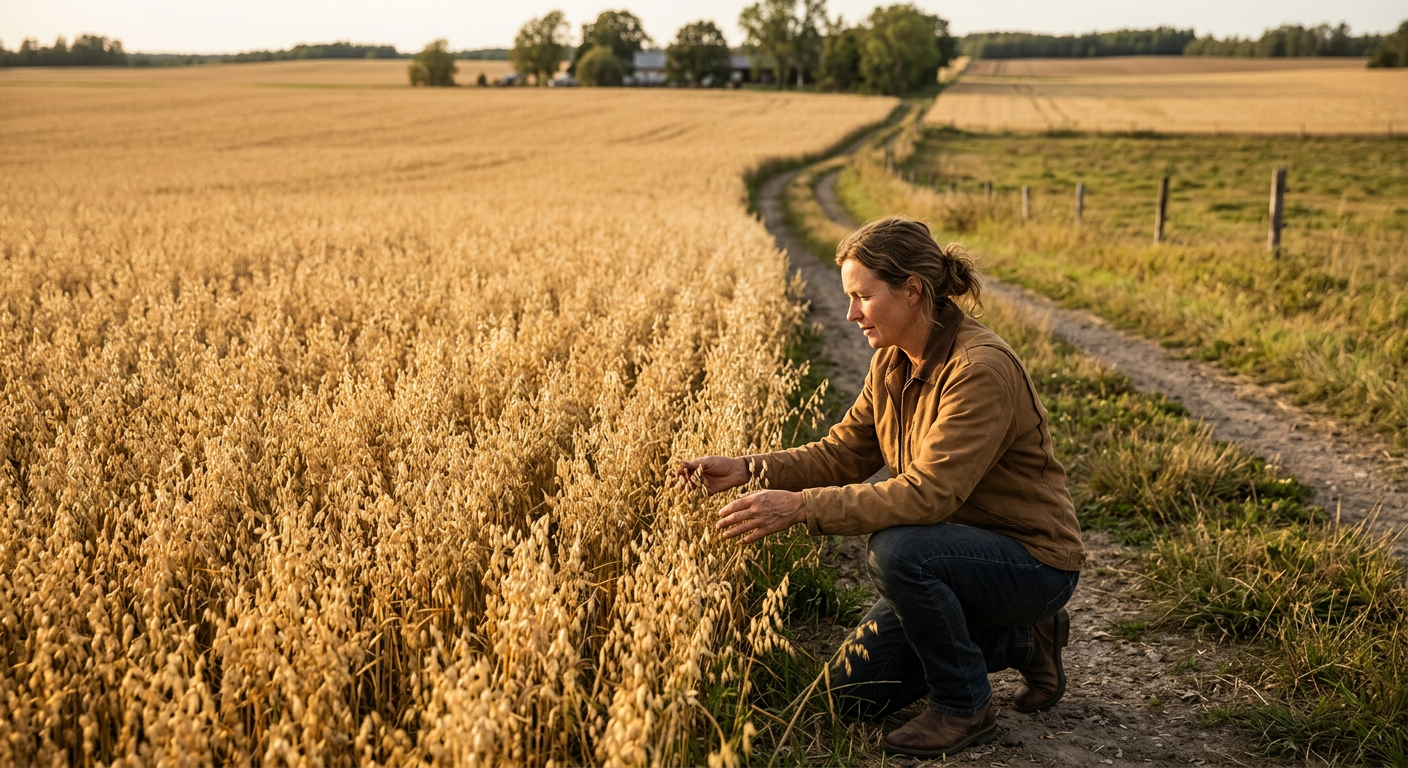 Regionaler Hafer beansprucht im Vergleich zur Rinderhaltung nur einen Bruchteil an landwirtschaftlicher Nutzfläche.