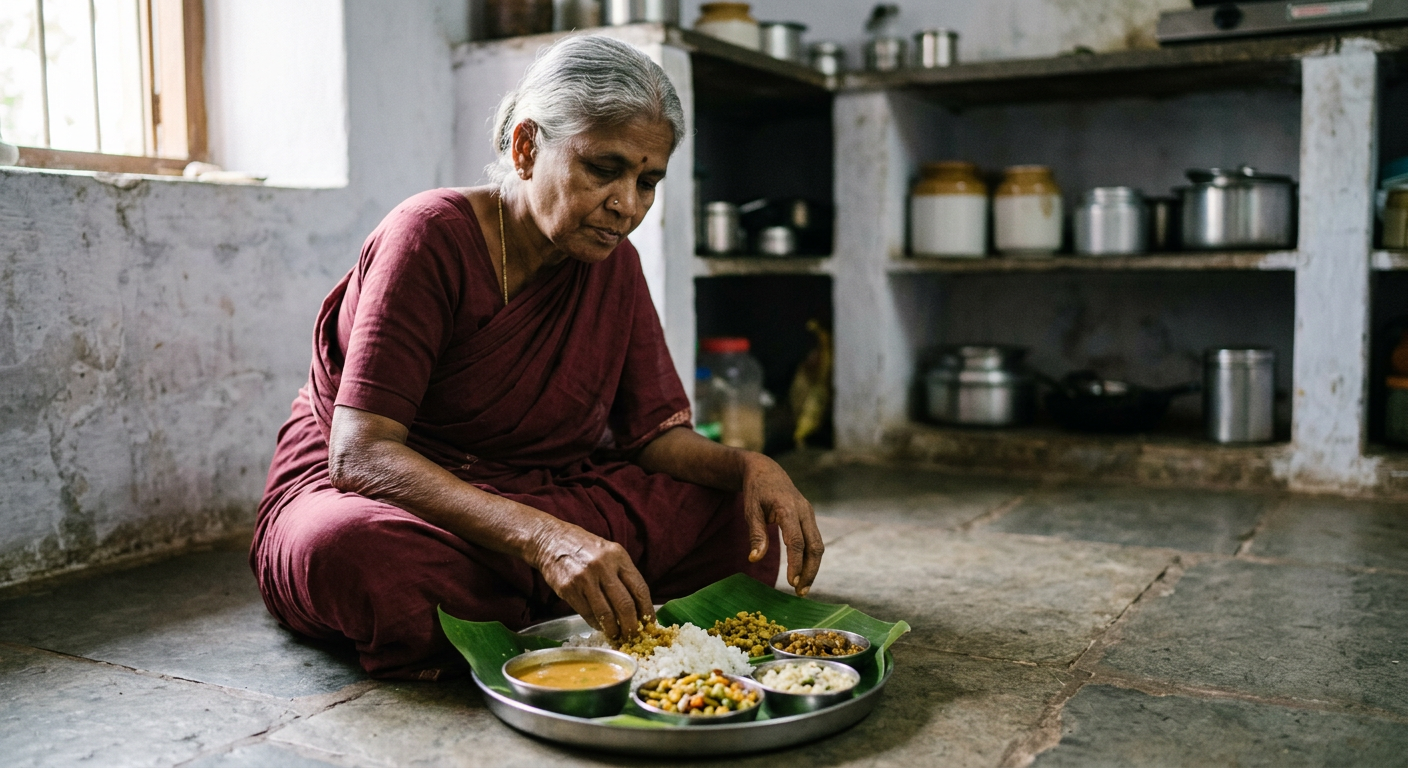 தென்னிந்திய பாரம்பரிய தாவர உணவுகள் பல சத்துக்களைக் கொண்டிருந்தாலும் பி12 தேவையைத் தனியாகப் பூர்த்தி செய்ய இயலாது.