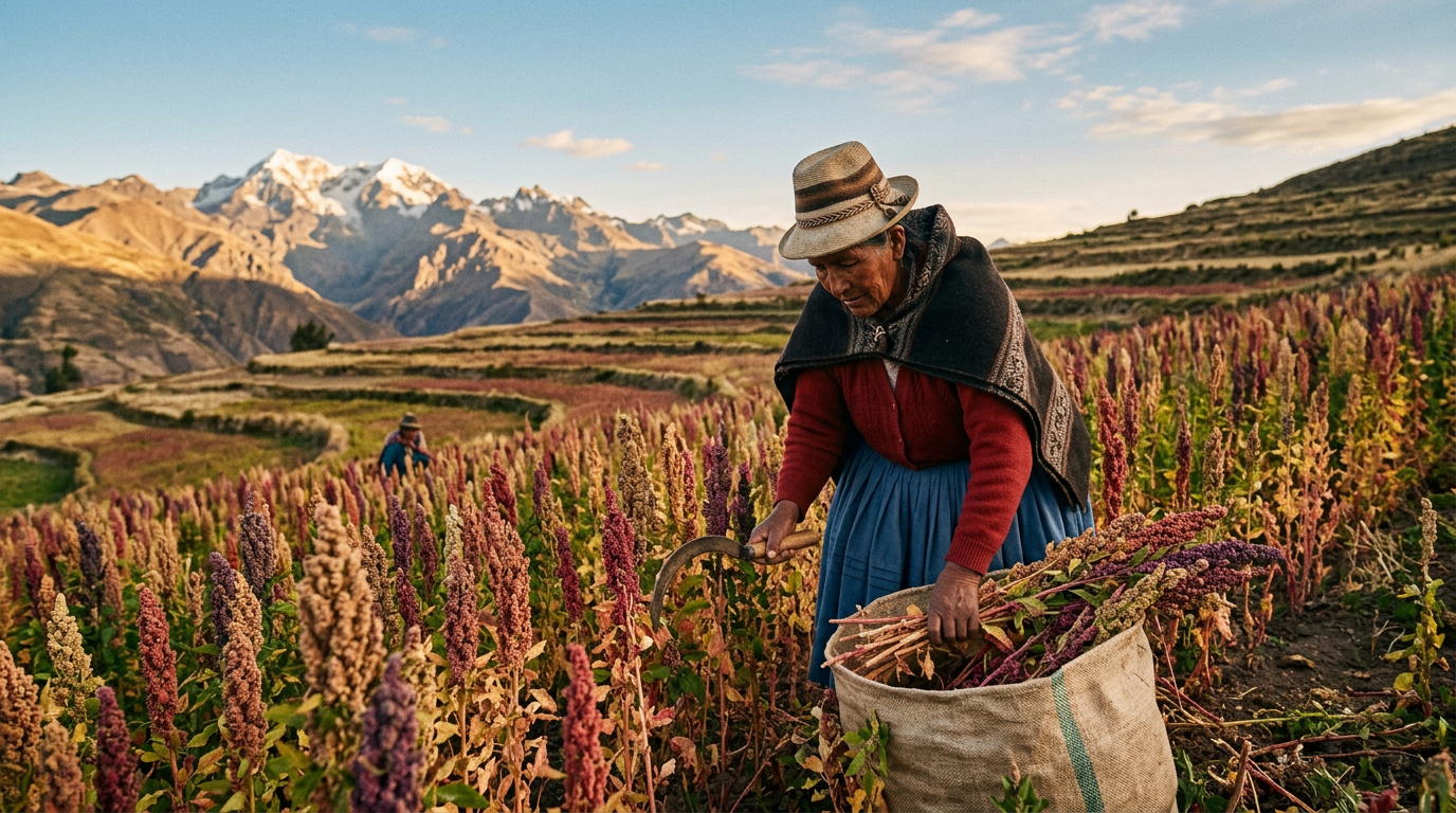 Kinwa chakrakuna Perú suyupi inti qhawariypi