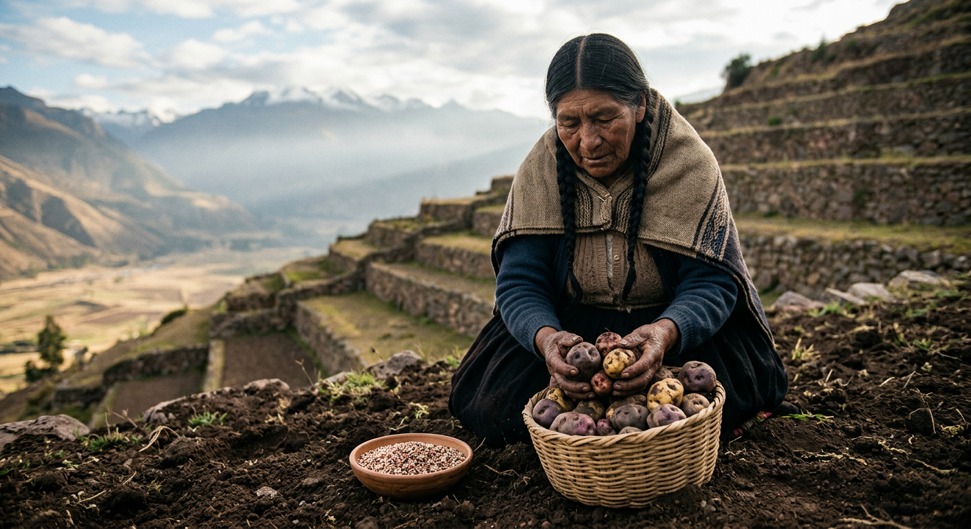 Andes suyupi ñawpaq yura kawsaykuna: papa, chukllu, hawaskunapas kawsayninchikta kallpachan.