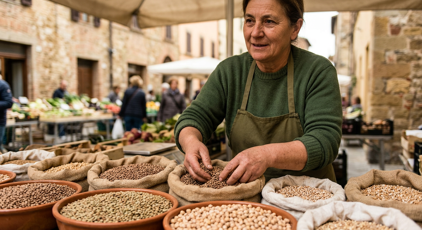 I legumi secchi e i cereali della tradizione italiana ottengono stabilmente i punteggi più alti nei sistemi di etichettatura fronte-pacco.