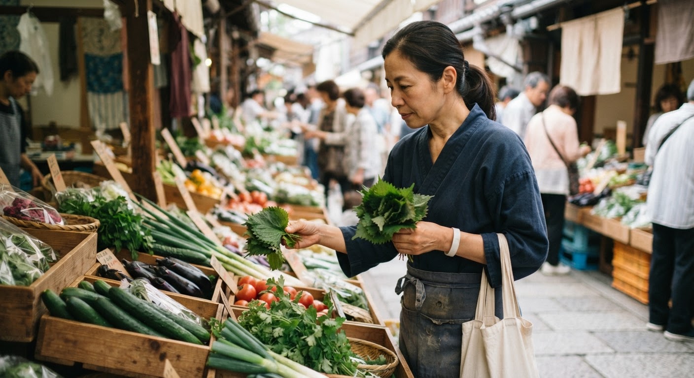 地元の市場で旬の野菜を選ぶことは、環境負荷を減らし、新鮮な栄養を摂取する最良の方法です。