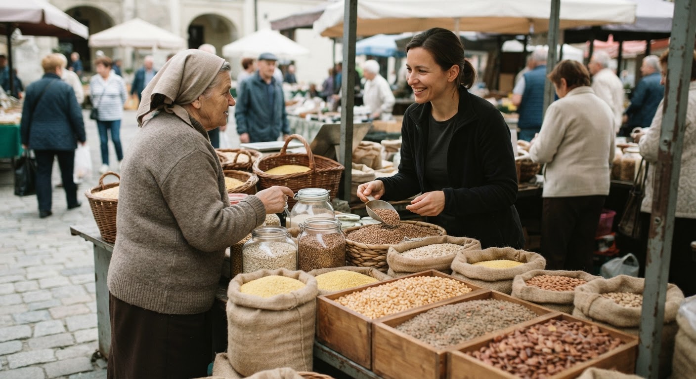 Polskie kasze i strączki – tania baza diety wegańskiej.